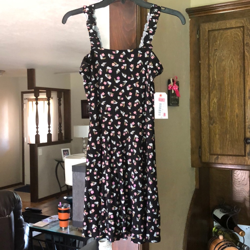 Billabong black floral summer dress